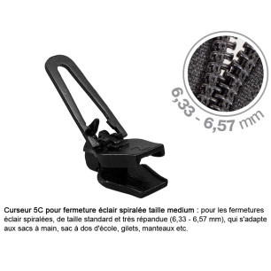 Curseurs fermeture éclair MM Invisible 4C2