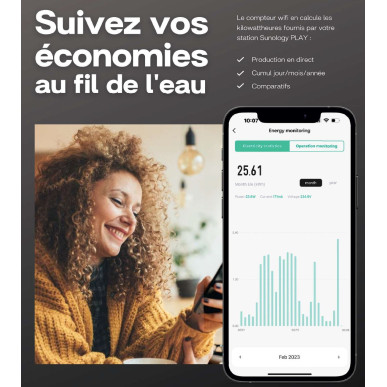 Sunology PLAY x3  - La Station Solaire 400W, économie d'énergie