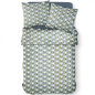 Housse Zippée Géométrik Vert Céladon 240x260