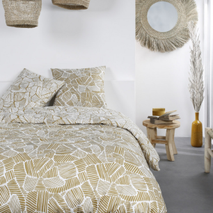 Parure de couette Mawira avec fermeture facile à zip pour 2 personnes