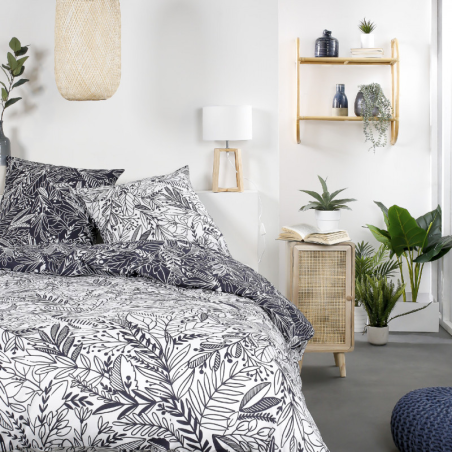 Mawira parure de couette avec fermeture éclair, pour lit 160cm, coton