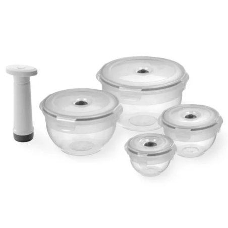 4 boîtes alimentaires de conservation sous vide Aspifresh sans BPA
