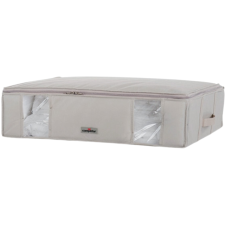 Compactor housse gain de place sous vide 210 Litres couleur beige - Coffre et malle de rangement interieur