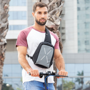 Petit sac à bandoulière antivol pour ville, réglable, léger et compact