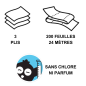 Popee Papier toilette écologique Ultra confort 3 plis 24 rouleaux Popee Papier toilette écologique Ultra confort 3 plis 24 rouleaux