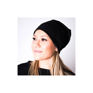 Bonnet anti-ondes réversible noir/gris