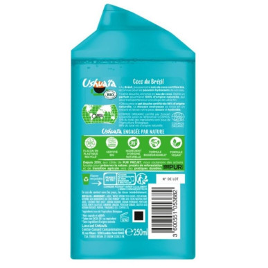 Gel Douche Certifié Bio, Coco - lot de 4 Ushuaïa