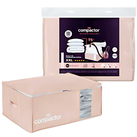 Housse de rangement sous vide Compactor XXL 210 L Rose