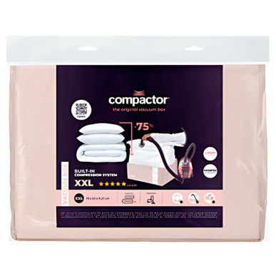 Housse de rangement sous vide Compactor XXL 210 L Rose