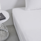 Drap Housse 160X200+23 2 personnes Coton 57 fils Craie