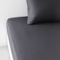 Drap Housse 160X200+23 2 personnes Coton 57 fils Gris foncé Drap Housse 160X200+23 2 personnes Coton 57 fils Gris foncé