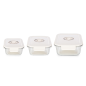 Lot de 3 boîtes alimentaires sous vide en VERRE + dateur et pompe intégrée Lot de 3 boîtes alimentaires sous vide en VERRE + dateur et pompe intégrée