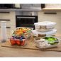 Lot de 3 boîtes alimentaires sous vide en VERRE + dateur et pompe intégrée Lot de 3 boîtes alimentaires sous vide en VERRE + dateur et pompe intégrée
