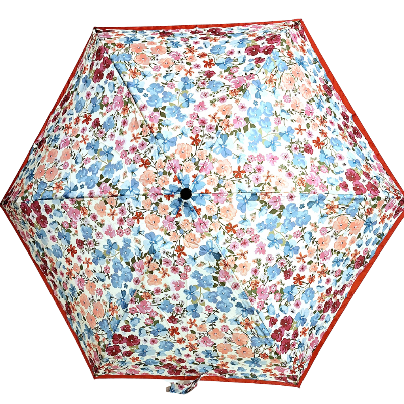 Mini parapluie pliant petites fleurs Neyrat noir, bleu ou rouge Mini parapluie pliant petites fleurs Neyrat noir, bleu ou rouge