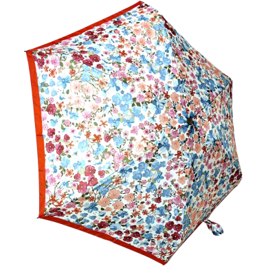 Mini parapluie pliant petites fleurs Neyrat noir, bleu ou rouge