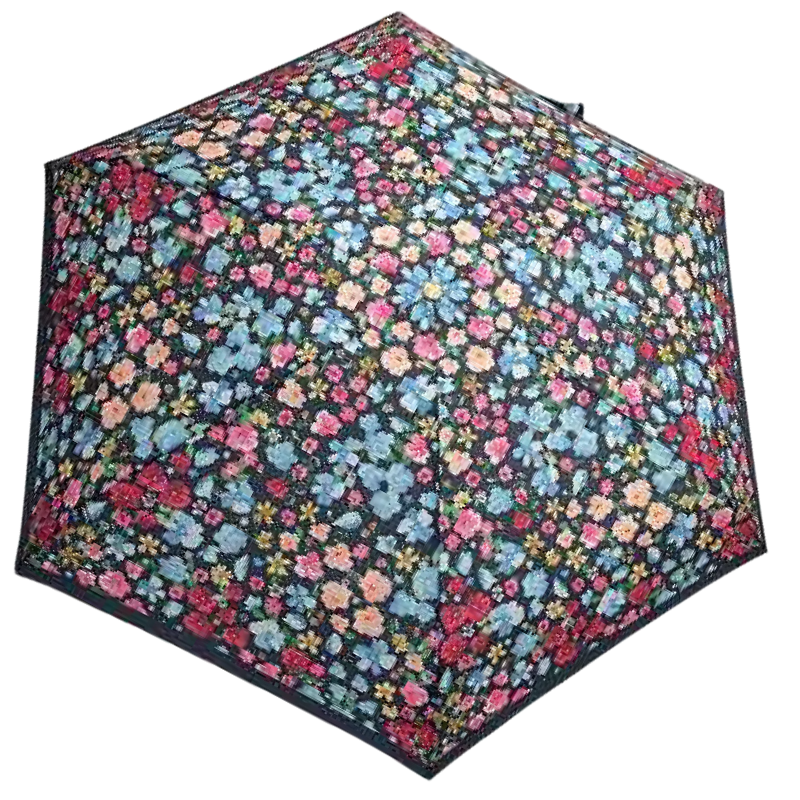 Mini parapluie pliant petites fleurs Neyrat noir, bleu ou rouge Mini parapluie pliant petites fleurs Neyrat noir, bleu ou rouge