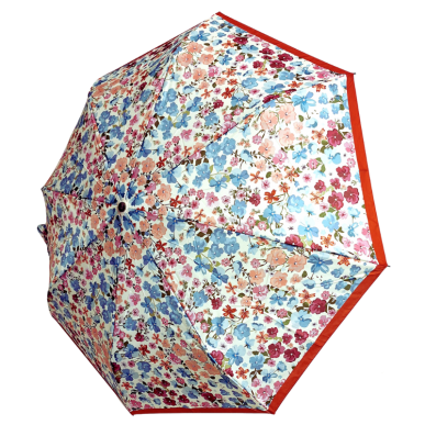 Parapluie pliant petites fleurs Neyrat noir, bleu ou rouge
