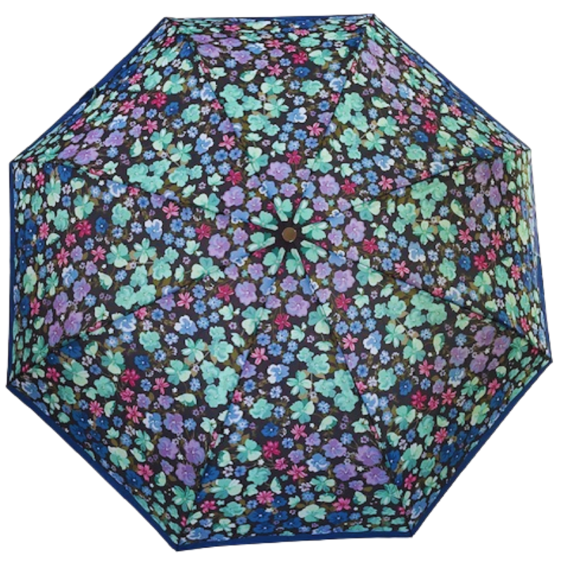 Parapluie pliant petites fleurs Neyrat noir, bleu ou rouge Parapluie pliant petites fleurs Neyrat noir, bleu ou rouge