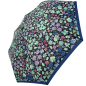 Parapluie pliant petites fleurs Neyrat noir, bleu ou rouge
