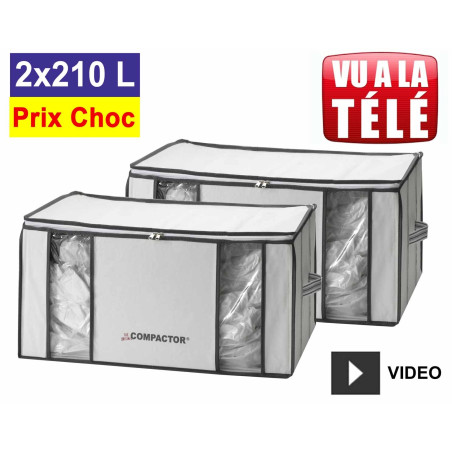 2 Housses de rangement sous vide Compactor 210L
