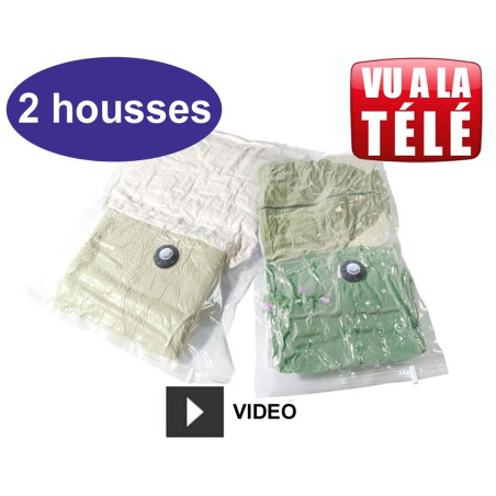 2 housses de rangement sous vide Compactor