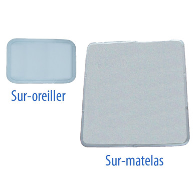 2 sur-oreillers rafraîchissants